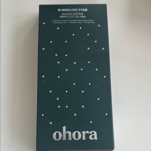 Ohora Holiday Edition Semi Cured Gel Nails N WISHING STAR BNIB